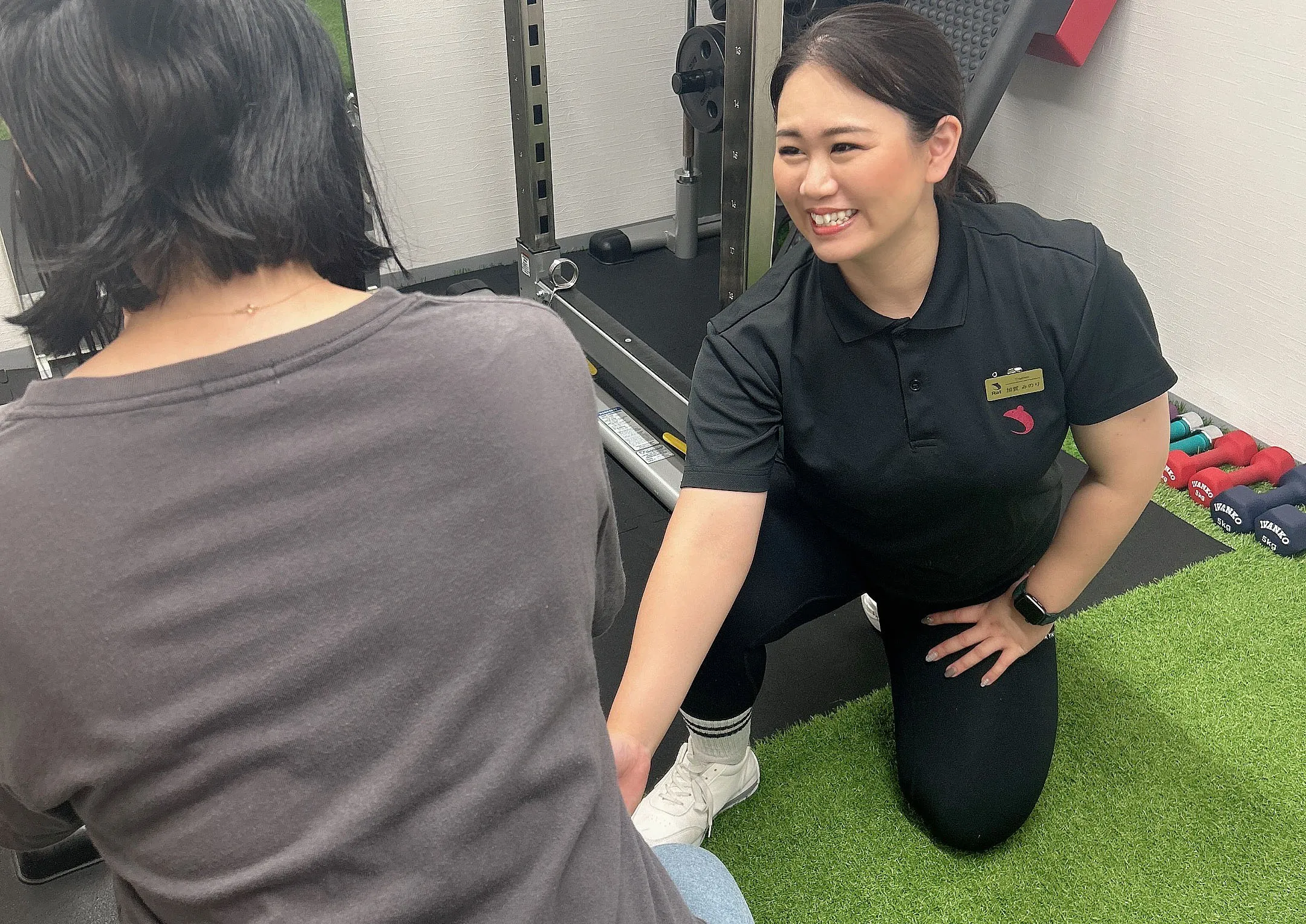 お客様へのトレーニングを担当する加賀みのりさん